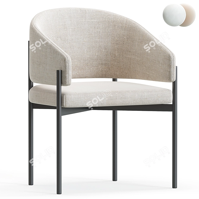 Modern Solana Dining Chair 2014 3D model image 1