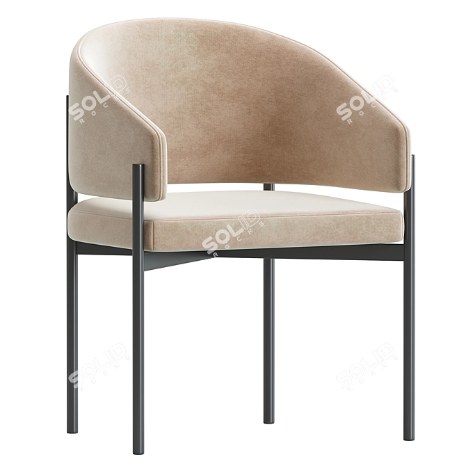 Modern Solana Dining Chair 2014 3D model image 2