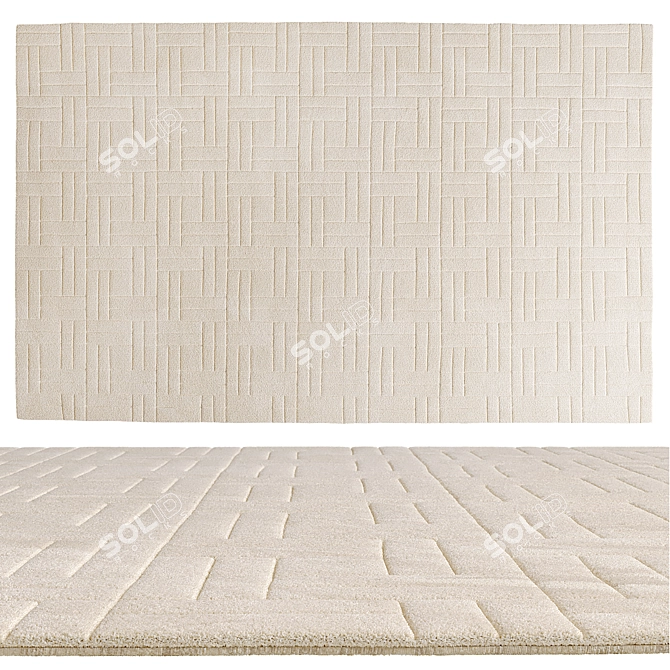 Luxury Hand-Tufted Jensen Rug 3D model image 2