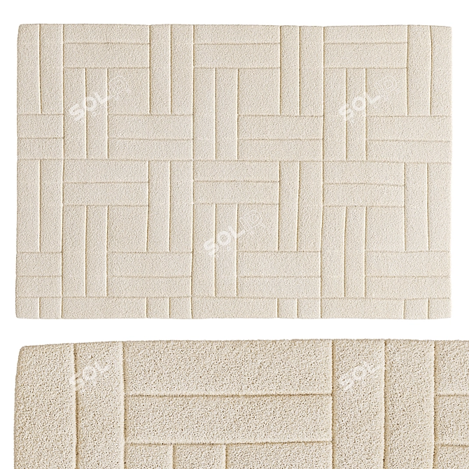 Luxury Hand-Tufted Jensen Rug 3D model image 4