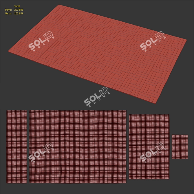 Luxury Hand-Tufted Jensen Rug 3D model image 7