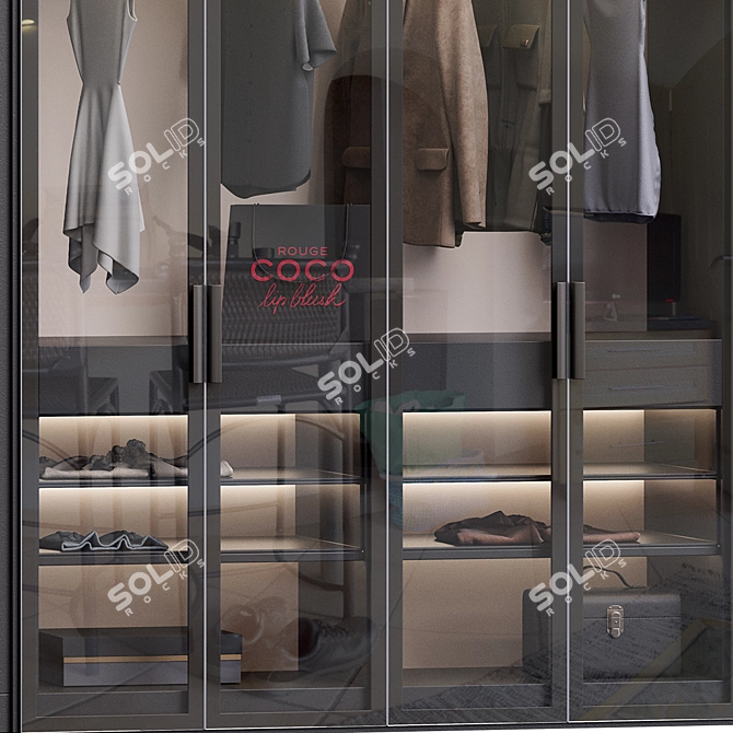 Corona Render Wardrobe 2016 3D model image 3