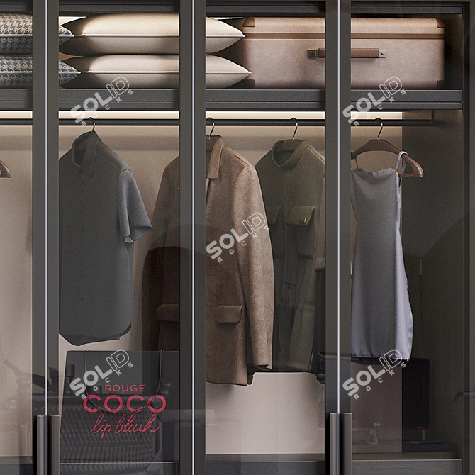 Corona Render Wardrobe 2016 3D model image 4