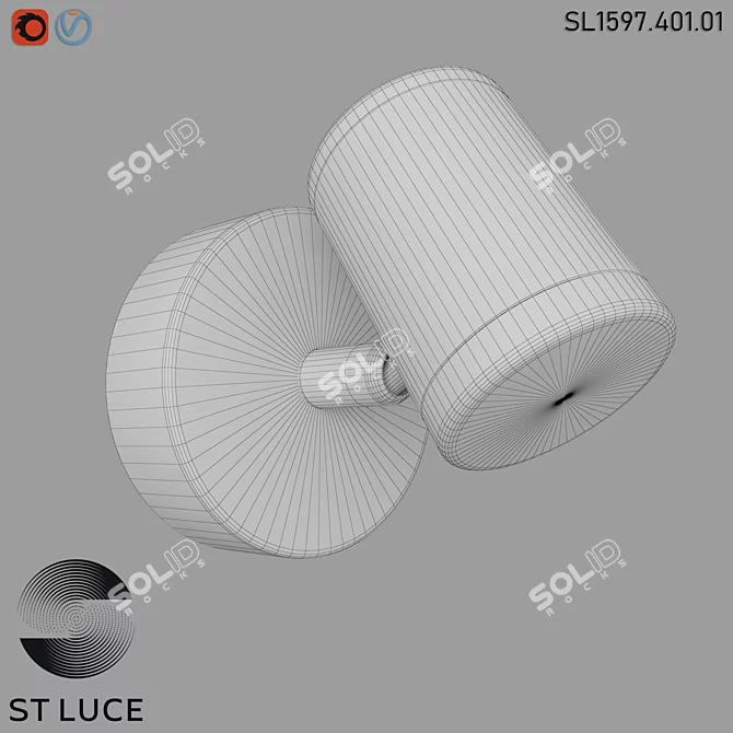 St Luce LED Wall Sconce 3D model image 2