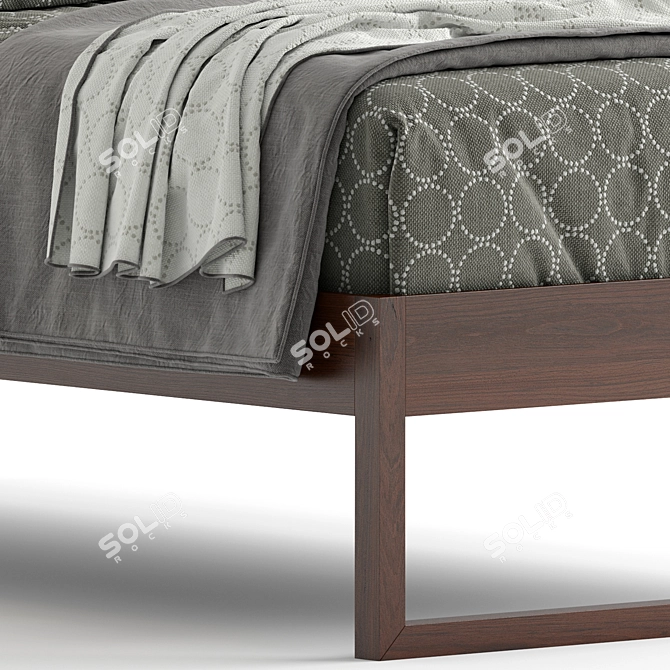  Stylish Gemini Single Bed 3D model image 5