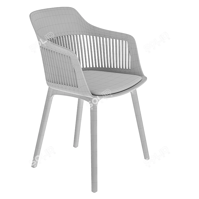 Beige Crocus Chair 840mm Height 3D model image 3