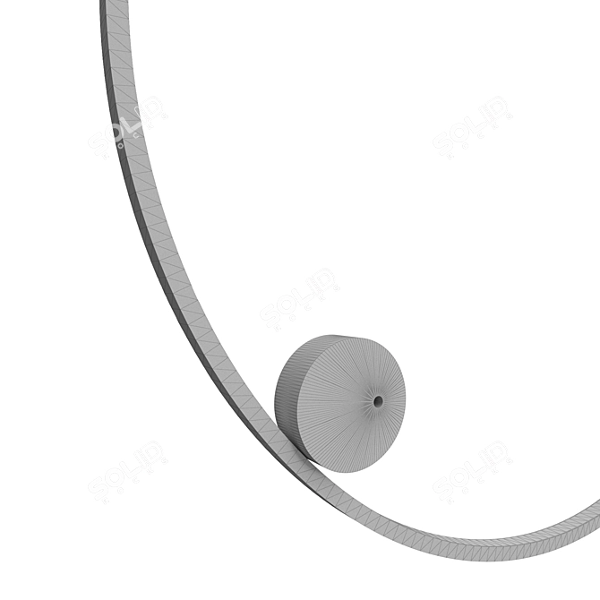 Minimalist LED Wall Light: Ozari Inverse 3D model image 2