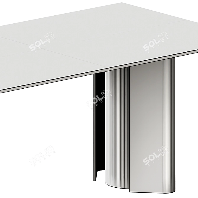 Modern Fiam Italia Glass Tables 3D model image 7