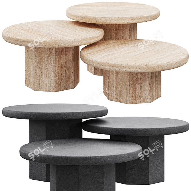 Celestial Coffee Table: La Luna 3D model image 5