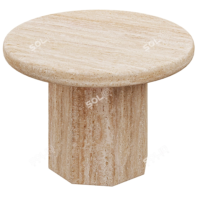 Celestial Coffee Table: La Luna 3D model image 1