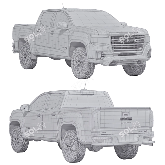 GMC Canyon 3D Model Archive 3D model image 3