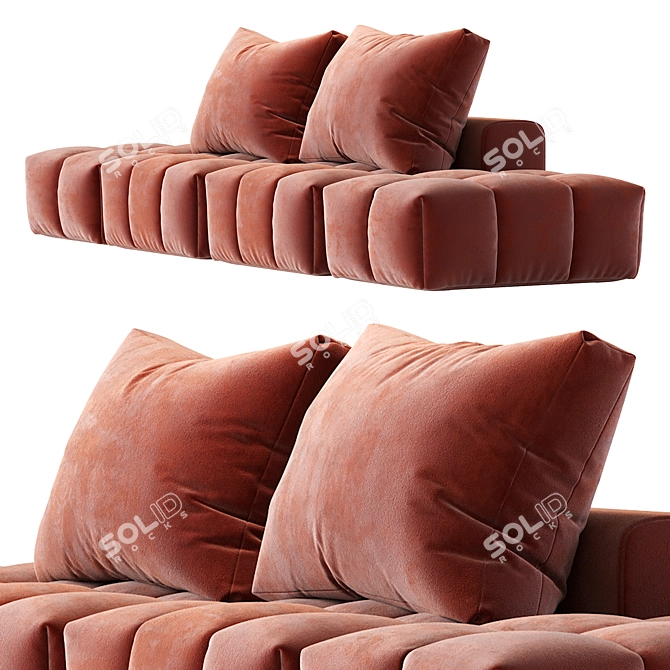 Modern Modular Sofa Chaise - 2016 3D model image 4