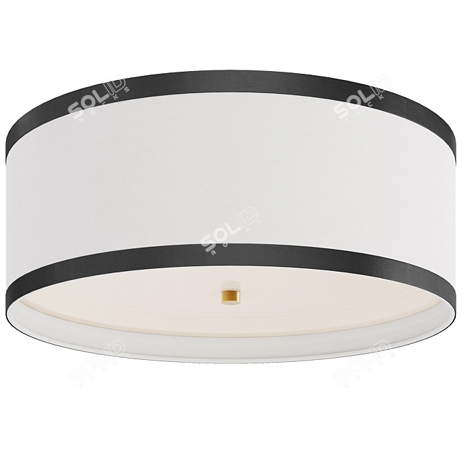 Contemporary Visual Comfort Ceiling Light 3D model image 1