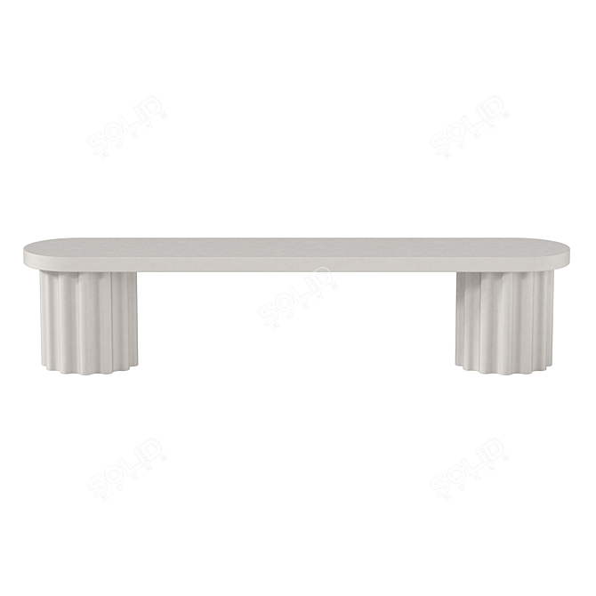 Chantel Concrete Outdoor Furniture Set 3D model image 6