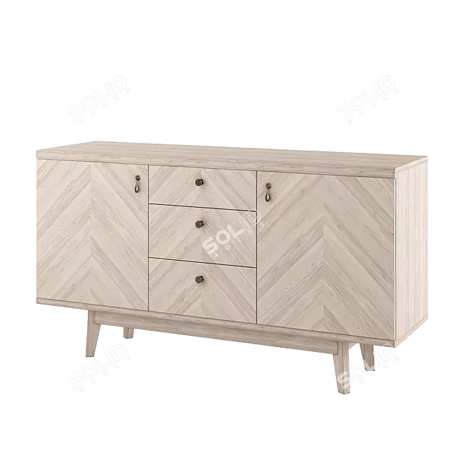 Scandi Puzzlemebel Chest 3D model image 3