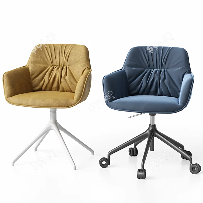 Customizable Cocoon Chair by Calligaris 3D model image 4