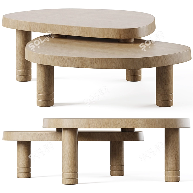 Modern Coffee Table Anthology Interiors 3D model image 1