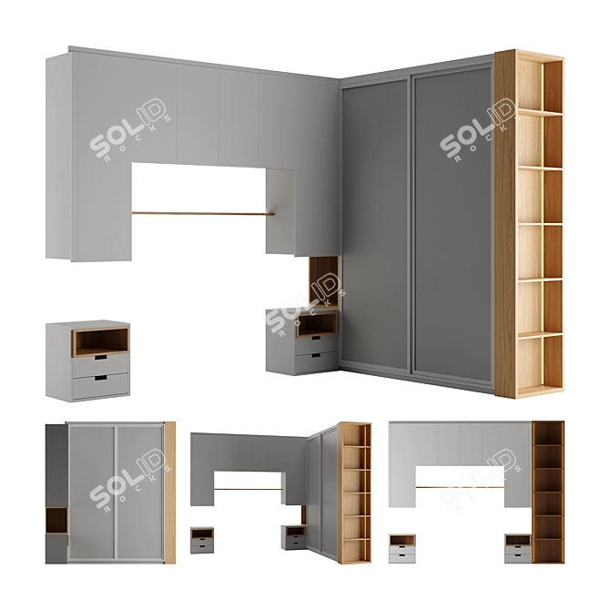  Bedroom Cupboard by Ingriddetalha 3D model image 1