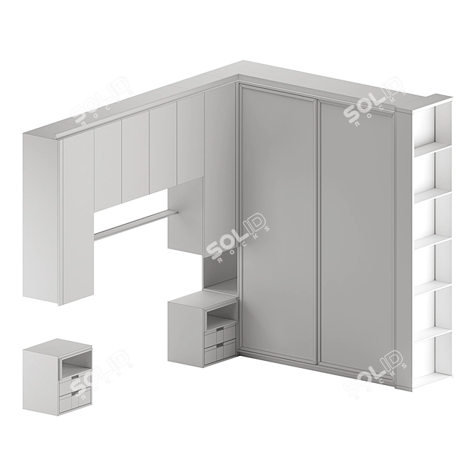  Bedroom Cupboard by Ingriddetalha 3D model image 4