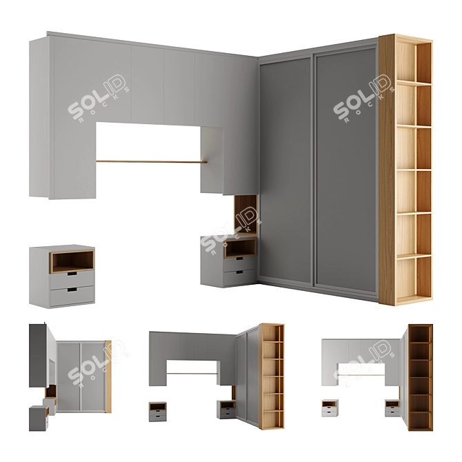  Bedroom Cupboard by Ingriddetalha 3D model image 7