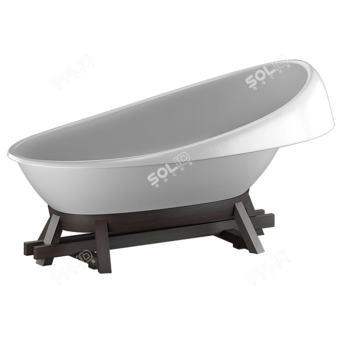 CONCINNITY By Vallvé Freestanding Bathtub 3D model image 1