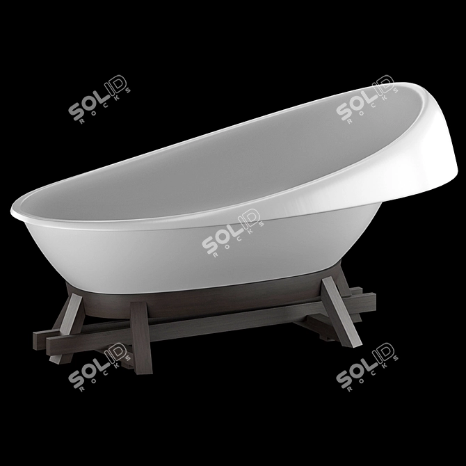 CONCINNITY By Vallvé Freestanding Bathtub 3D model image 2