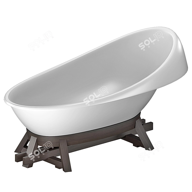 CONCINNITY By Vallvé Freestanding Bathtub 3D model image 11