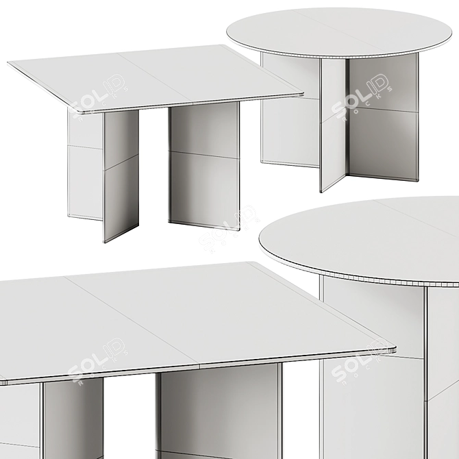 Fiam Italia CORNER Glass Tables 3D model image 6