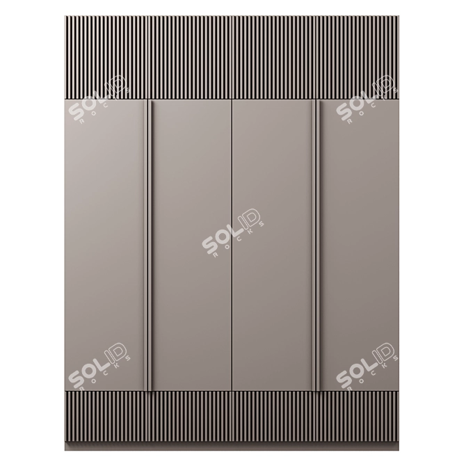 Modular Wardrobe Furniture 3D model image 1