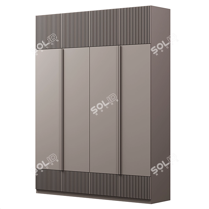 Modular Wardrobe Furniture 3D model image 2