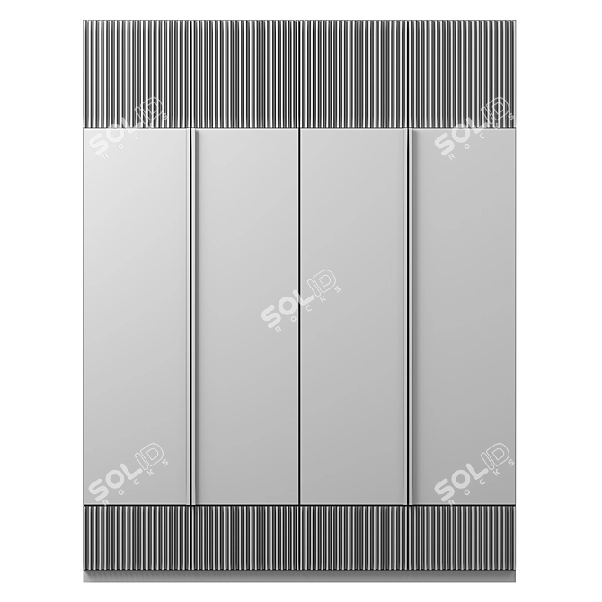 Modular Wardrobe Furniture 3D model image 3