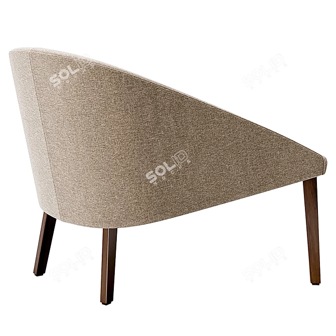 Modern Italian Chair Colina 3D model image 3