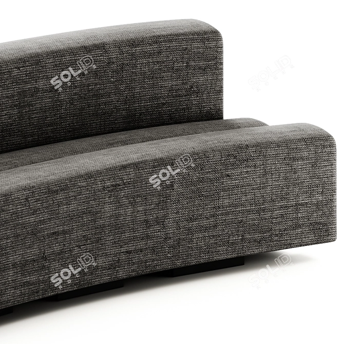 Modifiable La Cividina OSAKA Sectional Sofa 3D model image 4