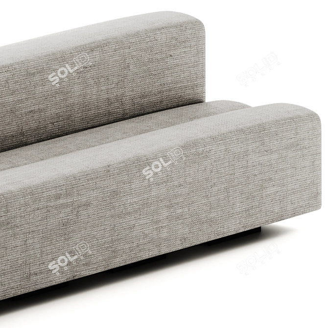 Modifiable La Cividina OSAKA Sectional Sofa 3D model image 5