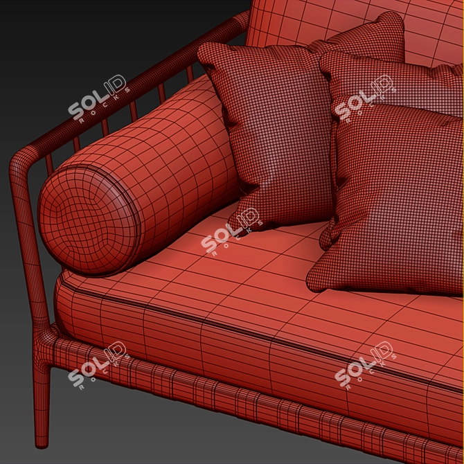 Outdoor VIPP Sofa Set 3D model image 4