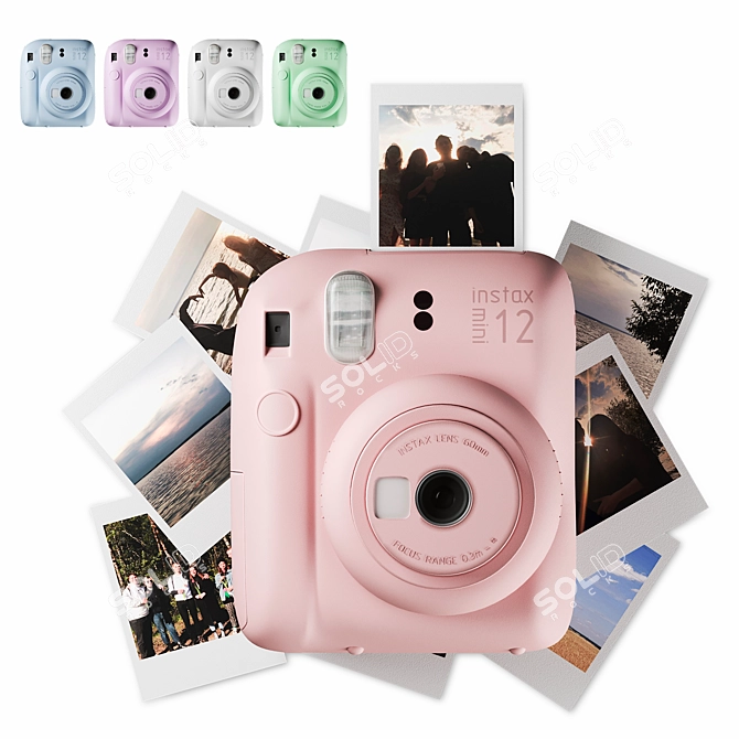 Instax Mini 12 Instant Camera 3D model image 1