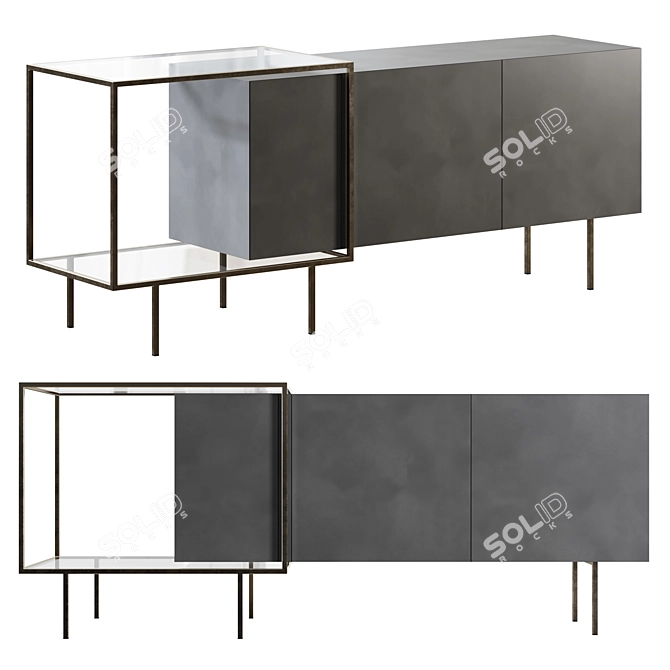 Romatti Belissimo Console Table 3D model image 1