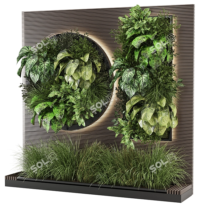  Vertical Garden Set 946 3D model image 1