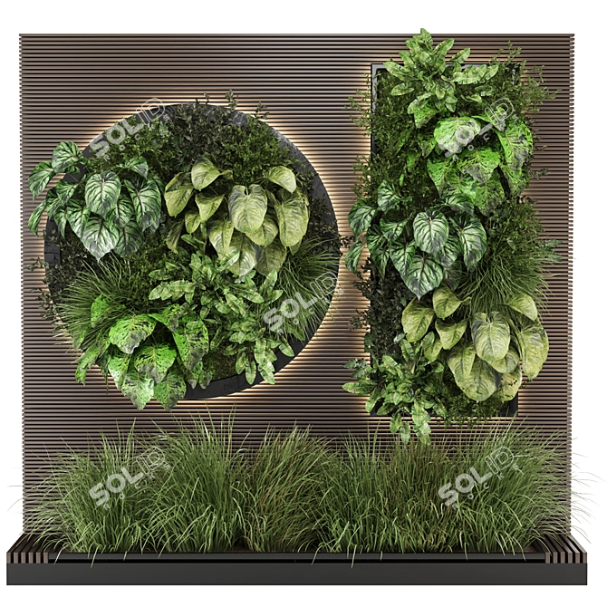  Vertical Garden Set 946 3D model image 2