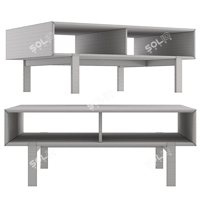 Dantone Home JP Line Coffee Table 3D model image 2