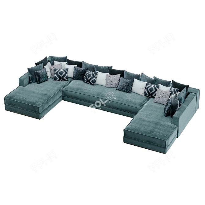 PH Collection Pacha Modular Sofa - Modern Comfort 3D model image 2