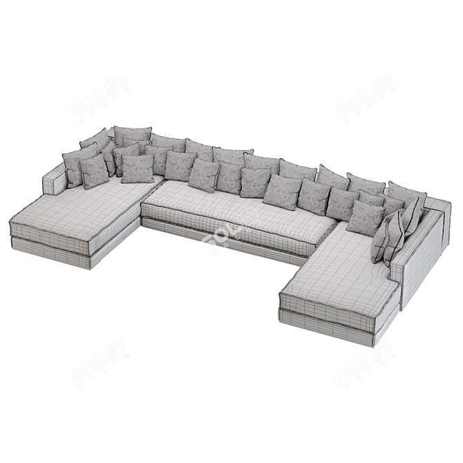 PH Collection Pacha Modular Sofa - Modern Comfort 3D model image 3