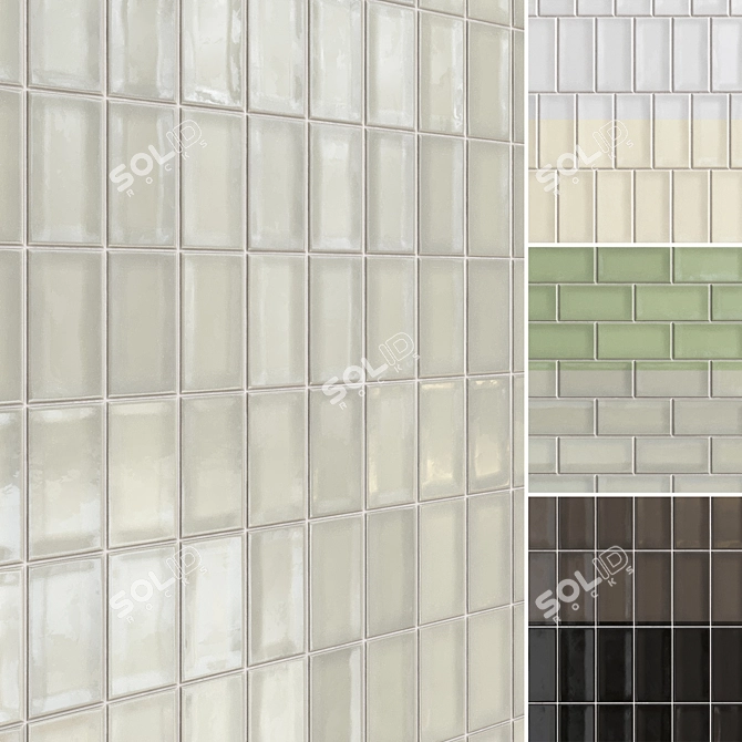 El Barco Ceramic Tile Set 3D model image 1