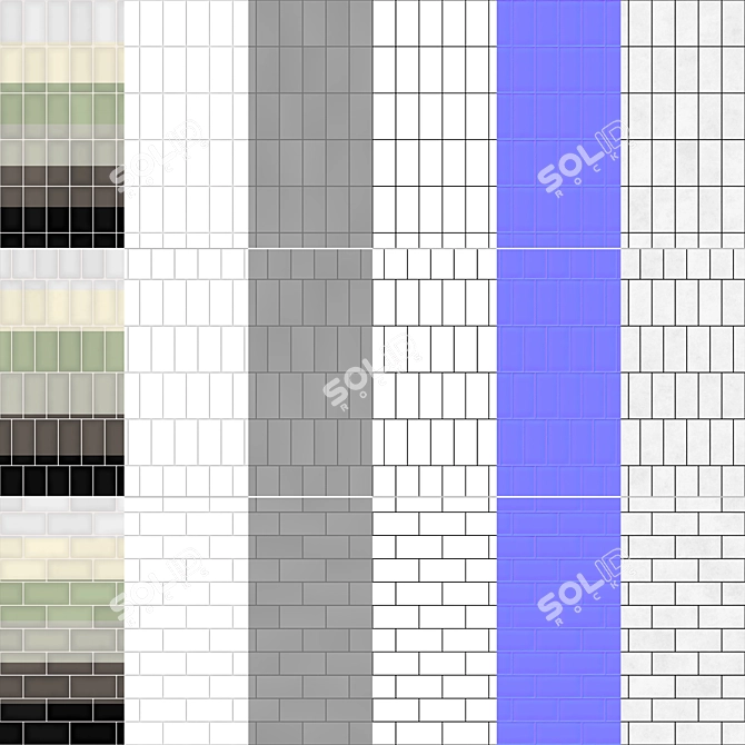 El Barco Ceramic Tile Set 3D model image 5