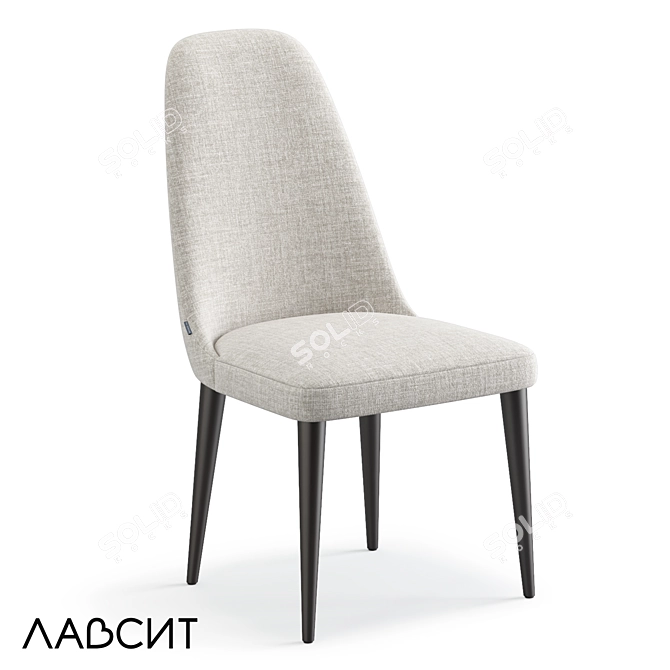 Ervin Lavsit High Back Chair 3D model image 1