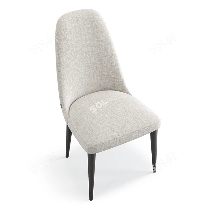 Ervin Lavsit High Back Chair 3D model image 3