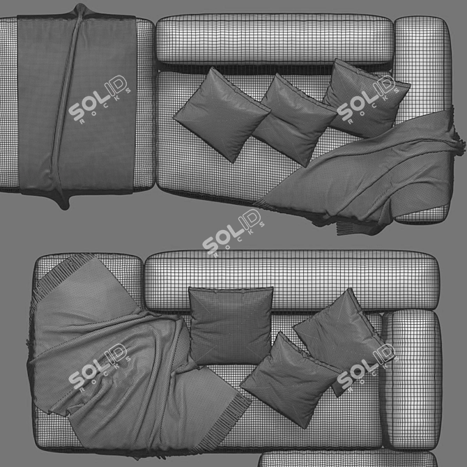 Modern Jesse Daniel Chaise Longue 3D model image 6