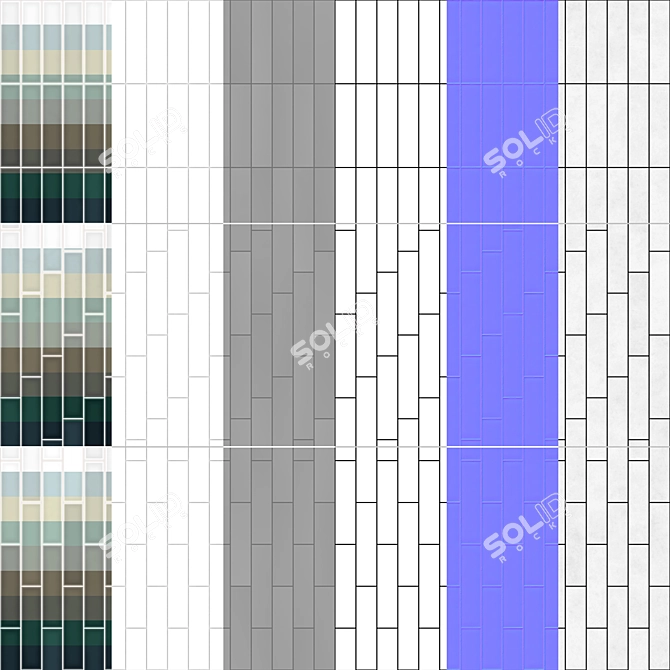 El Barco Acuarela Ceramic Tiles 3D model image 5