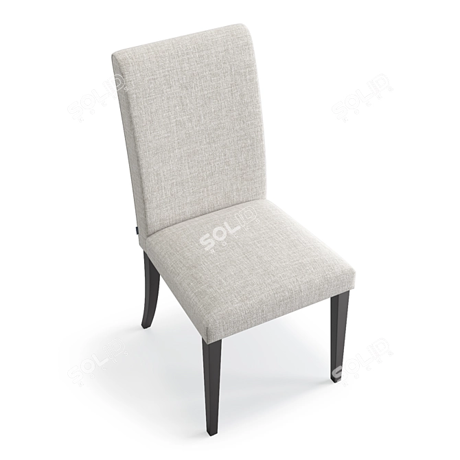 Modern High Back Dining Chair 3D model image 3