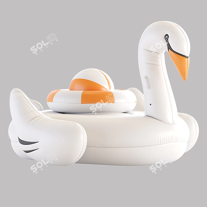 Luxury Swan Pool Float 2016 3D model image 1